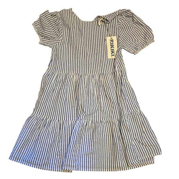 Rikiki set of two striped dresses girls size 7-8 - Picture 2 of 9